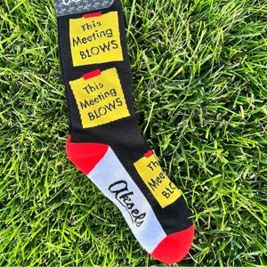 Aksels This Meeting Blows Comfort Socks